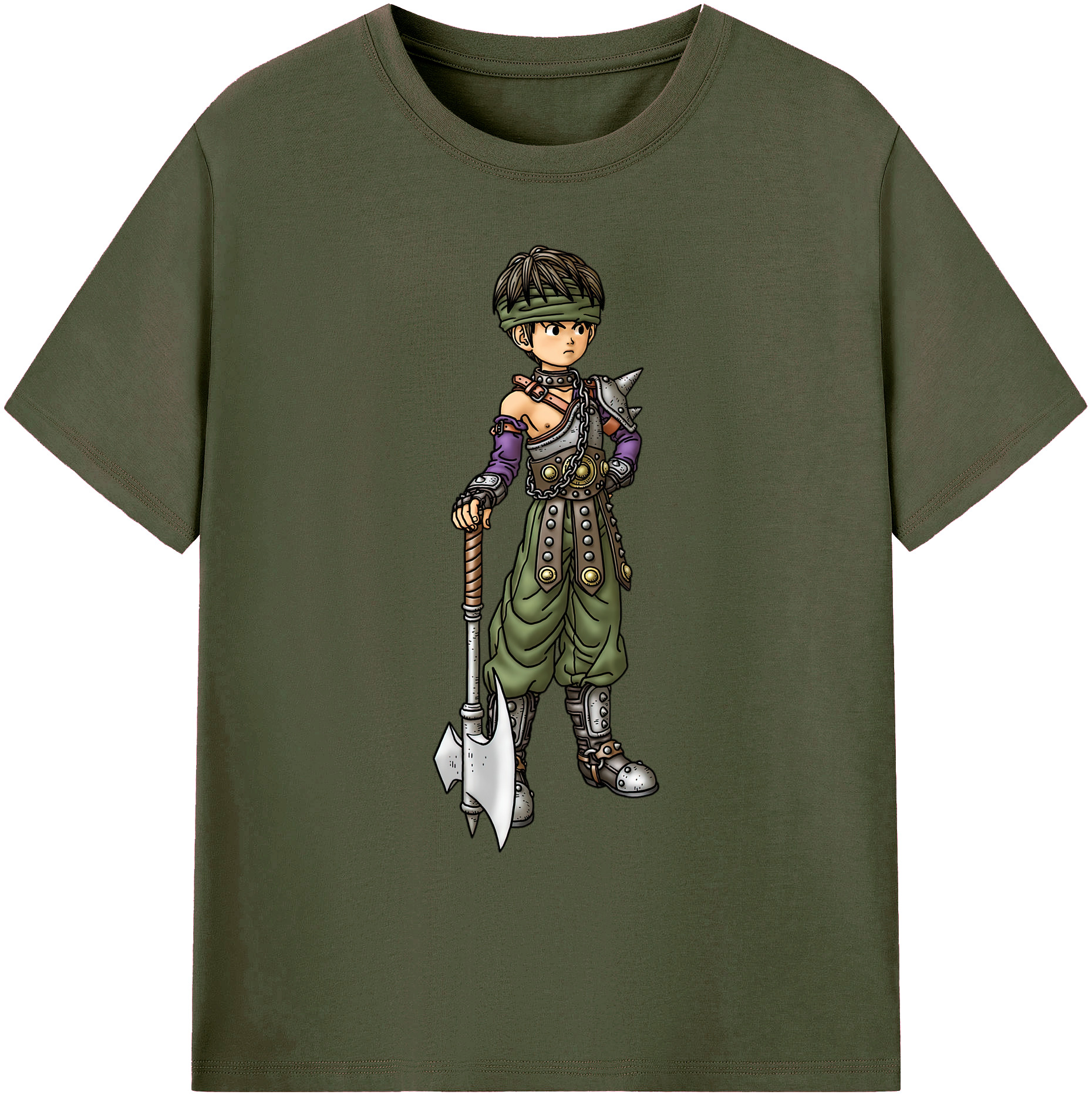 （画像用） ドラゴンクエスト Doragon Kuesuto Dragon Quest 綿100％ メンズ半袖Tシャツ｜肌触りやわらか＆通気性